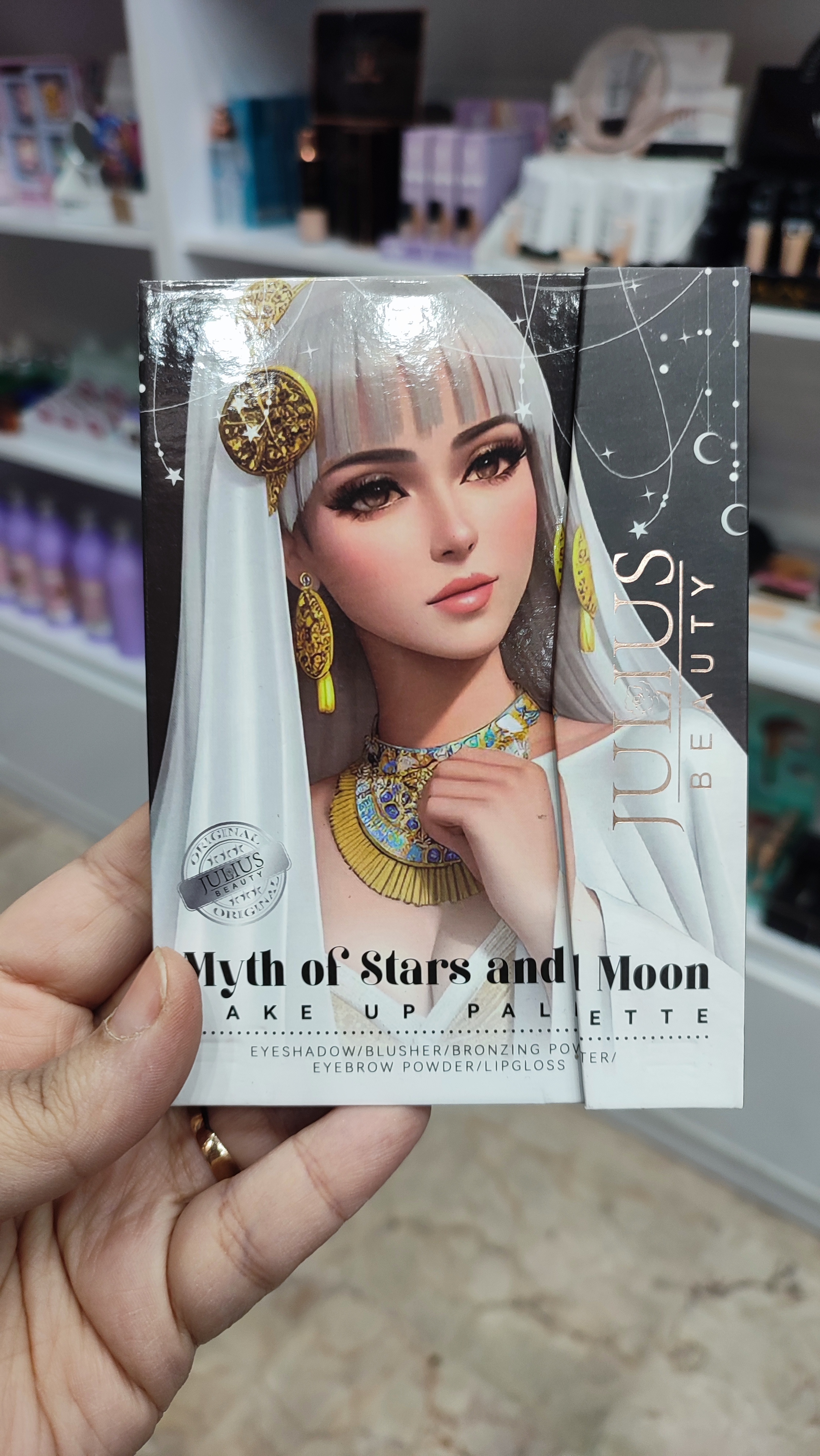 پالت سایه کیفی ژولیوس اصل شاین و‌ مات سایه چشم رژگونه رژ لب و کانتور Julius