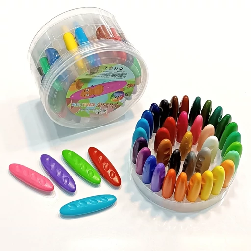 مداد شمعی جادویی 36 رنگ بادومی