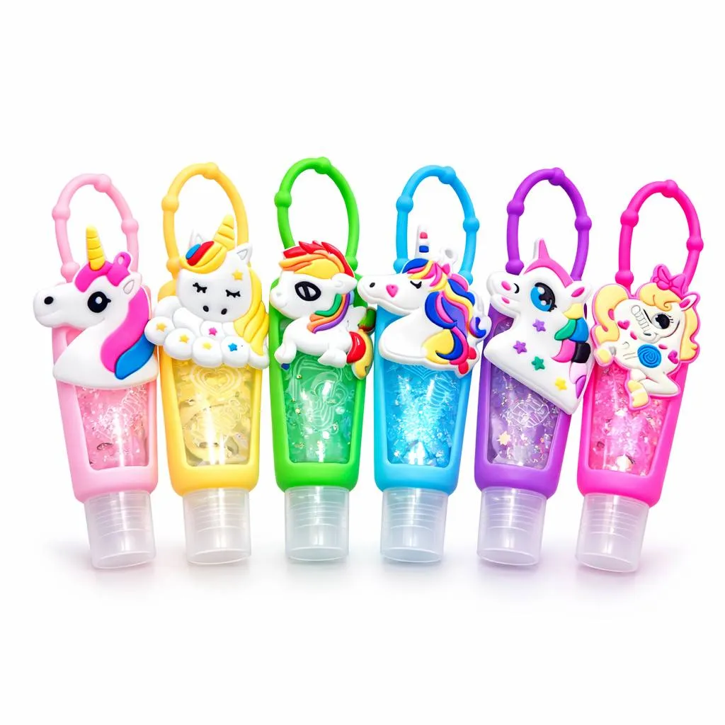برق لب فانتزی آویزی طرح یونیکورن🦄🌈✨