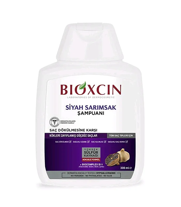 شامپو بیوکسین سیر سیاه 300 میل – احیا کننده و ضد ریزش مو با خواص آنتی اکسیدانی