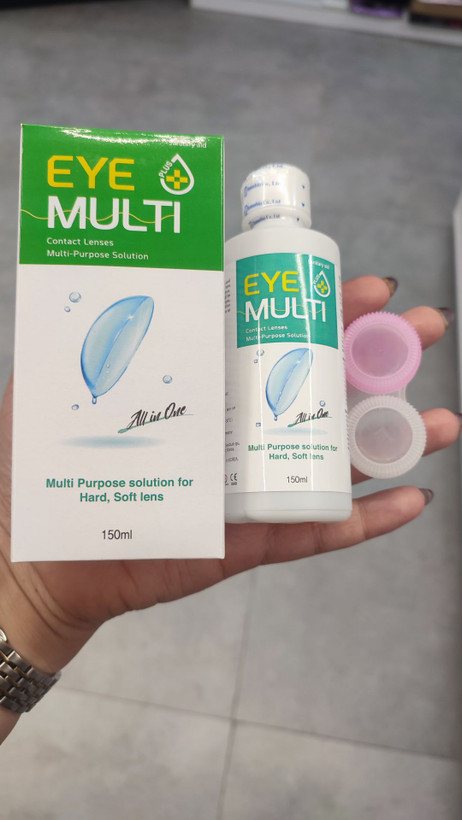 مایع لنز و محلول شستشوی لنز چندکاره آیمولتیپلاس EYE-MULTI-Plus حجم 150 میلی لیتر